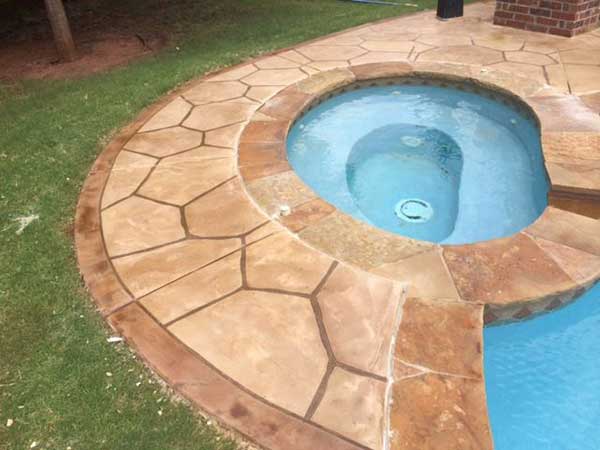 Concrete Pool Deck Staining Services