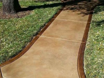 Concrete Walkway Staining